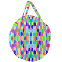 Artwork By Patrick-colorful-35 Giant Round Zipper Tote by ArtworkByPatrick