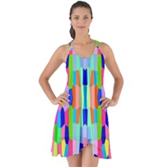 Artwork By Patrick-colorful-35 Show Some Back Chiffon Dress by ArtworkByPatrick