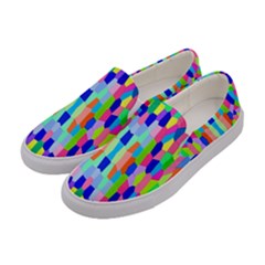 Artwork By Patrick-colorful-35 Women s Canvas Slip Ons by ArtworkByPatrick