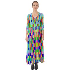 Artwork By Patrick-colorful-35 Button Up Boho Maxi Dress by ArtworkByPatrick