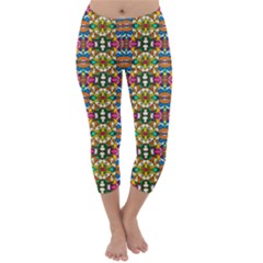  Artwork By Patrick-colorful-36 Capri Winter Leggings  by ArtworkByPatrick