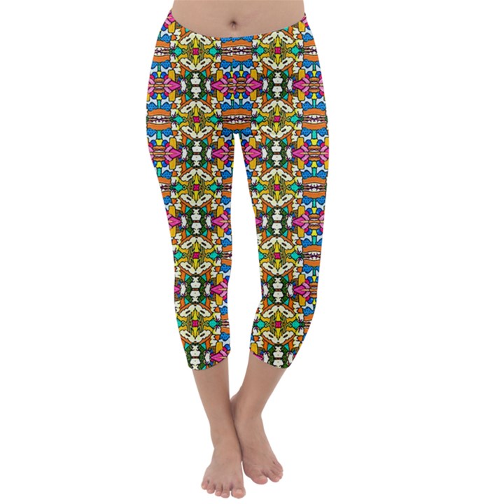  ARTWORK BY PATRICK-COLORFUL-36 Capri Winter Leggings 