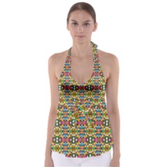  Artwork By Patrick-colorful-36 Babydoll Tankini Top by ArtworkByPatrick