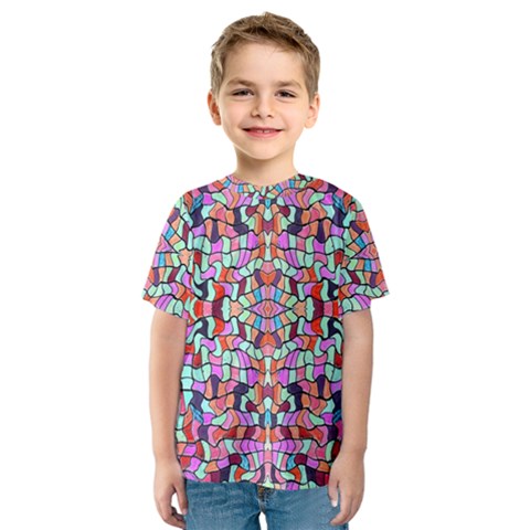 Artwork By Patrick-colorful-38 Kids  Sport Mesh Tee by ArtworkByPatrick