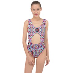 Artwork By Patrick-colorful-38 Center Cut Out Swimsuit by ArtworkByPatrick