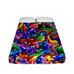 Artwork By Patrick-colorful-39 Fitted Sheet (full/ Double Size) by ArtworkByPatrick