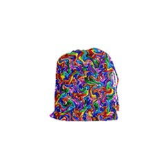 Artwork By Patrick-colorful-39 Drawstring Pouches (xs)  by ArtworkByPatrick