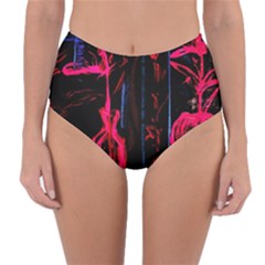 Calligraphy Reversible High-waist Bikini Bottoms by bestdesignintheworld