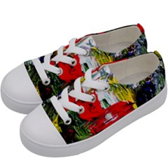 Bow Of Scorpio Before A Butterfly 2 Kids  Low Top Canvas Sneakers by bestdesignintheworld