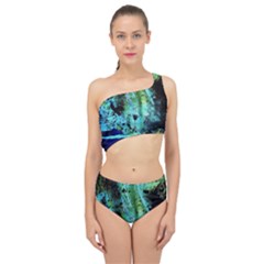 Blue Options 6 Spliced Up Swimsuit