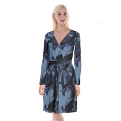 In The Highland Park Long Sleeve Velvet Front Wrap Dress by bestdesignintheworld