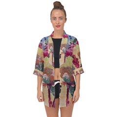 Trail Open Front Chiffon Kimono