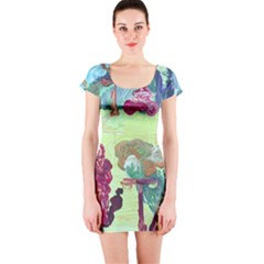 Trail 1 Short Sleeve Bodycon Dress by bestdesignintheworld