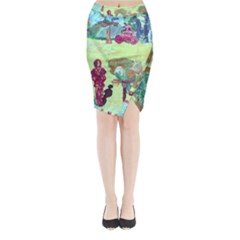 Trail 1 Midi Wrap Pencil Skirt by bestdesignintheworld