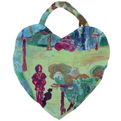 Trail 1 Giant Heart Shaped Tote by bestdesignintheworld