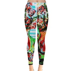 Dry Flowers On Your Windows Leggings  by bestdesignintheworld