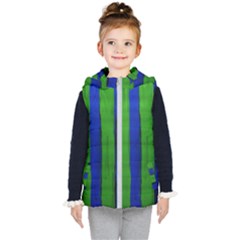 Stripes Kid s Hooded Puffer Vest by bestdesignintheworld