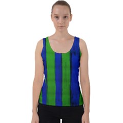 Stripes Velvet Tank Top by bestdesignintheworld