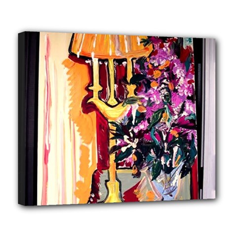 Still Life With Lamps And Flowers Deluxe Canvas 24  X 20   by bestdesignintheworld