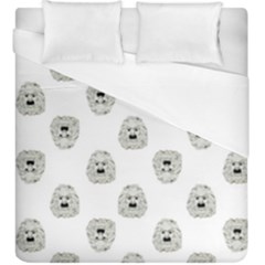 Angry Theater Mask Pattern Duvet Cover (king Size) by dflcprints