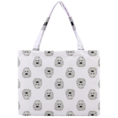 Angry Theater Mask Pattern Mini Tote Bag by dflcprints