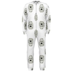 Angry Theater Mask Pattern Onepiece Jumpsuit (men)  by dflcprints