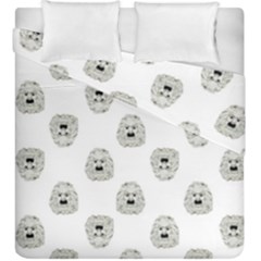 Angry Theater Mask Pattern Duvet Cover Double Side (king Size) by dflcprints