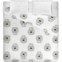 Angry Theater Mask Pattern Duvet Cover Double Side (King Size) View1