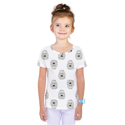 Angry Theater Mask Pattern Kids  One Piece Tee by dflcprints