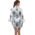 Angry Theater Mask Pattern Long Sleeve Kimono Robe View2