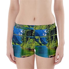 Beautiful Nature Lake Boyleg Bikini Wrap Bottoms by Modern2018