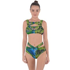 Beautiful Nature Lake Bandaged Up Bikini Set  by Modern2018