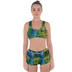 Beautiful Nature Lake Racerback Boyleg Bikini Set by Modern2018