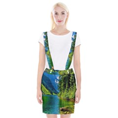 Beautiful Nature Lake Braces Suspender Skirt by Modern2018