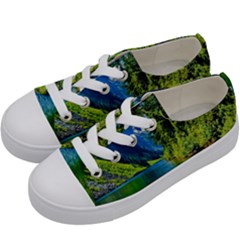 Beautiful Nature Lake Kids  Low Top Canvas Sneakers by Modern2018