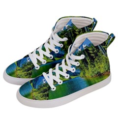 Beautiful Nature Lake Women s Hi-top Skate Sneakers by Modern2018