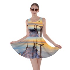 Sunset Lake Beautiful Nature Skater Dress by Modern2018