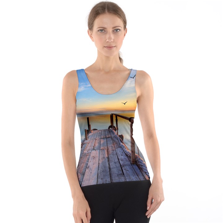 Sunset Lake Beautiful Nature Tank Top