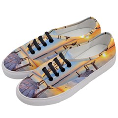 Sunset Lake Beautiful Nature Women s Classic Low Top Sneakers by Modern2018