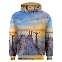 Sunset Lake Beautiful Nature Men s Overhead Hoodie