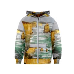 Coastal Landscape Kids  Zipper Hoodie