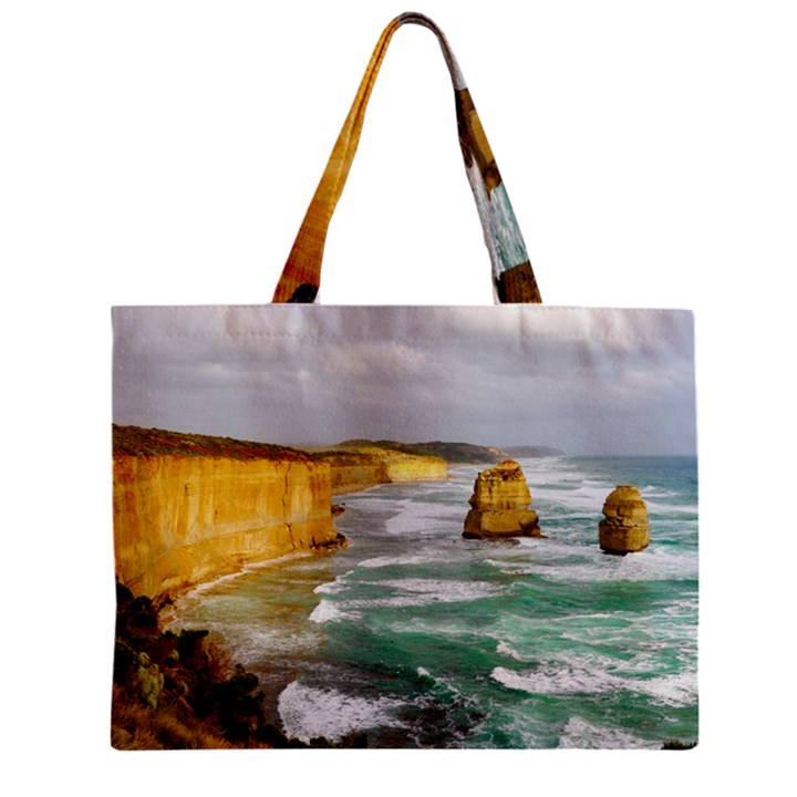 Coastal Landscape Zipper Mini Tote Bag