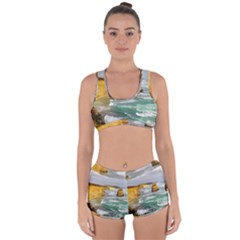 Coastal Landscape Racerback Boyleg Bikini Set by Modern2018