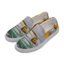 Coastal Landscape Women s Canvas Slip Ons View2