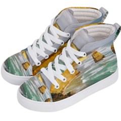 Coastal Landscape Kid s Hi-top Skate Sneakers by Modern2018