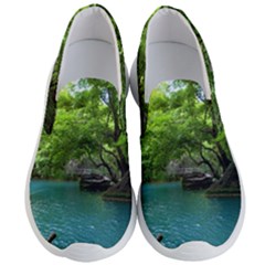 Backgrounds List Of Lake Background Beautiful Waterfalls Nature Men s Lightweight Slip Ons by Modern2018