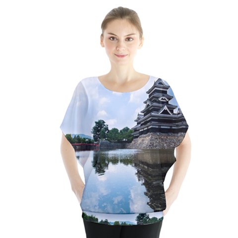 Beautiful Pagoda On Lake Nature Wallpaper Blouse by Modern2018