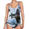 Beautiful Pagoda On Lake Nature Wallpaper Tankini Set View1