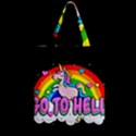 Go to Hell - Unicorn Zipper Classic Tote Bag View2