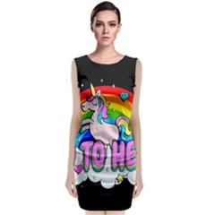 Go To Hell - Unicorn Classic Sleeveless Midi Dress by Valentinaart